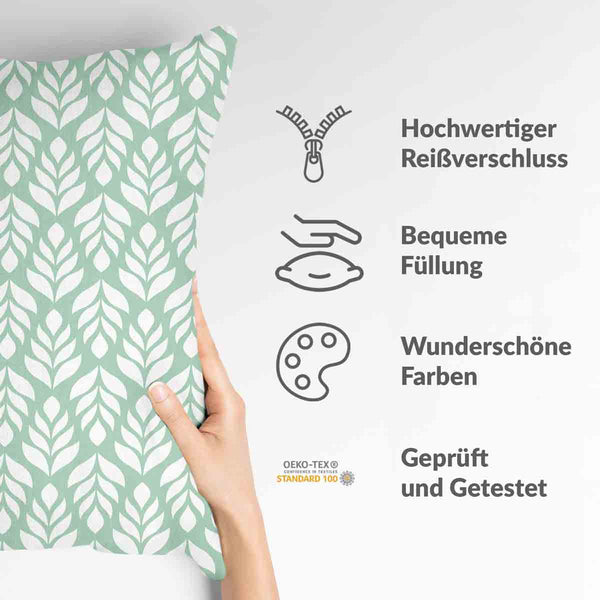Green health pillow with fir trees