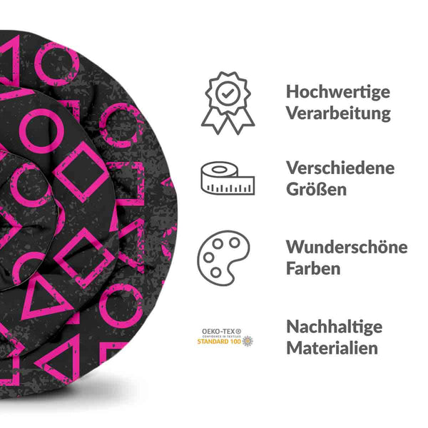 Therapiedekens katoenen hoes roze Dalgona vormen