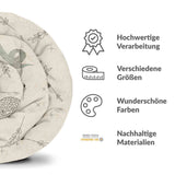 Therapiedekens katoenen hoes beige met slang