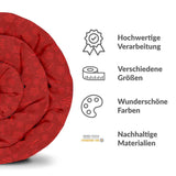 Set di biancheria da letto con coperta terapeutica rosso regali