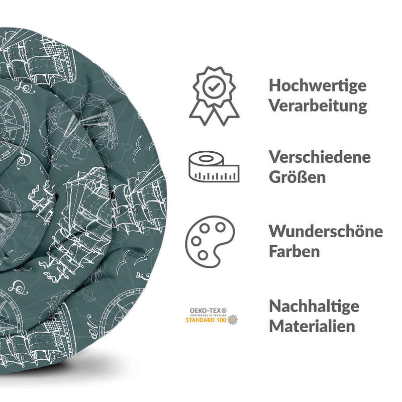 Coperte terapeutiche con rivestimento in cotone con navi