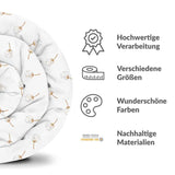 Set di biancheria da letto con coperte terapeutiche bianco con soffioni