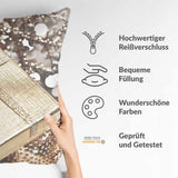 Health pillow with a golden gift.