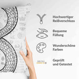 Health pillow with snake motif