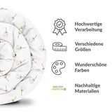Coperte terapeutiche con rivestimento in cotone bianco con soffioni