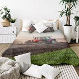 Set di biancheria da letto con coperta terapeutica e grande trattore