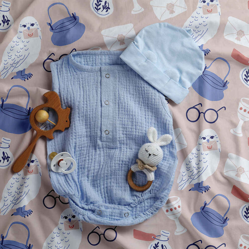 Set de ropa de cama con manta terapéutica y búho de Harry