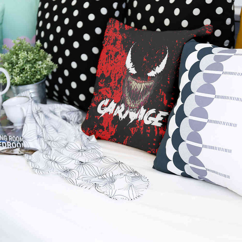 Health pillow, black, joker face