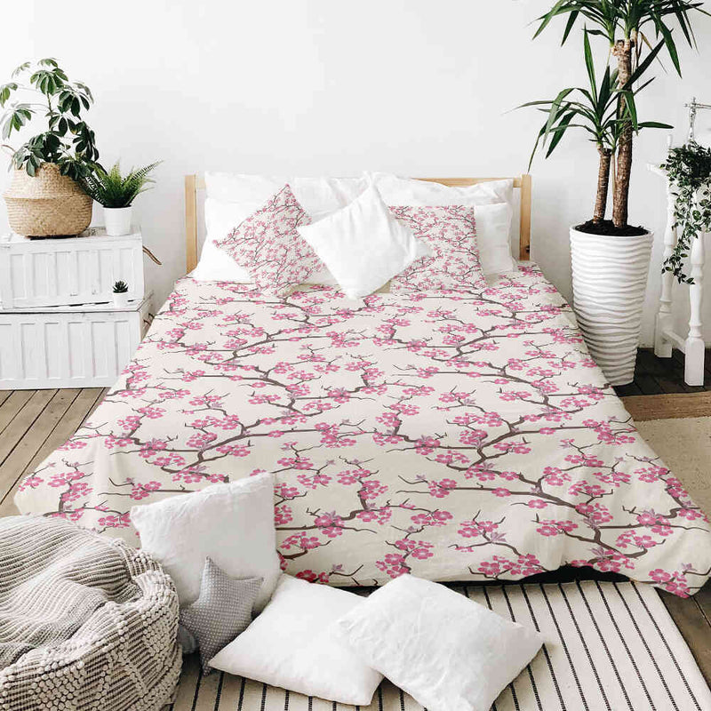Therapy blanket bedding set Japanese cherry blossom