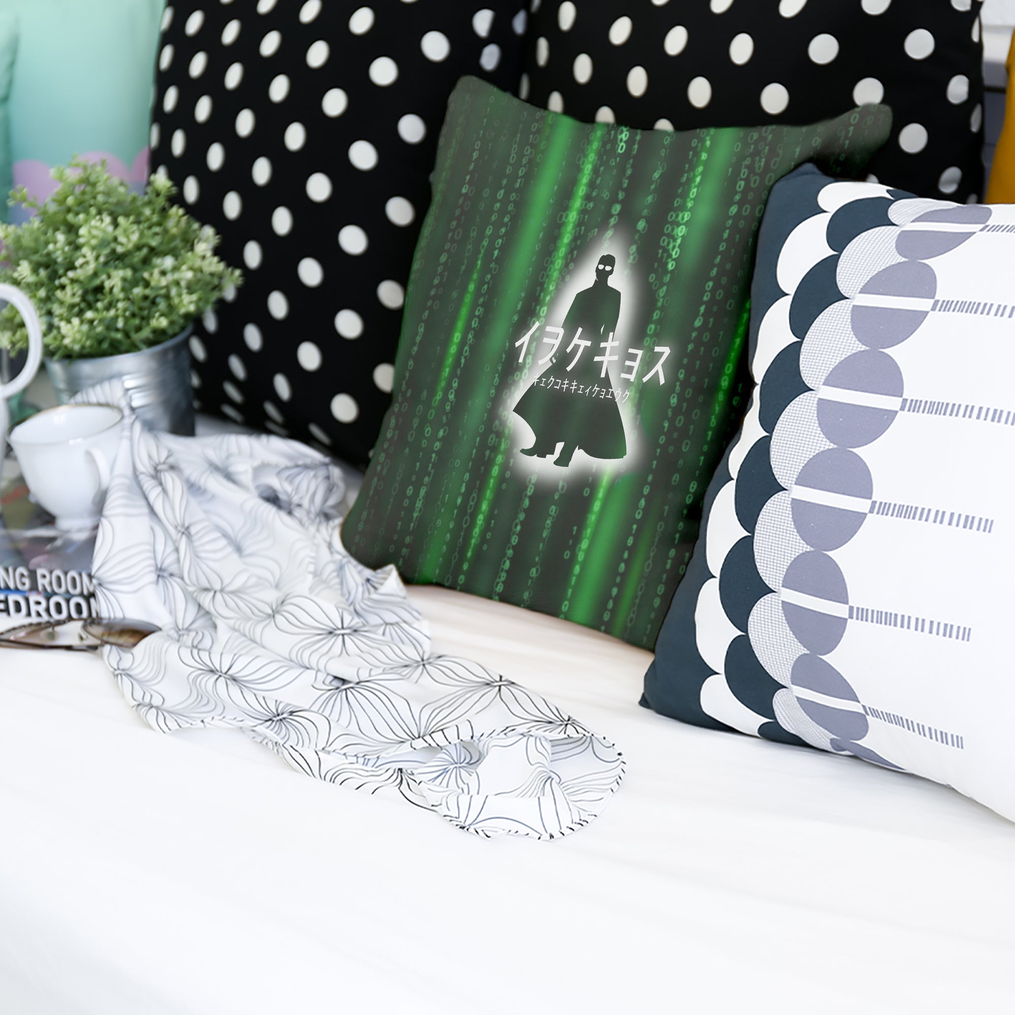 Cuscino salute Codice numerico verde