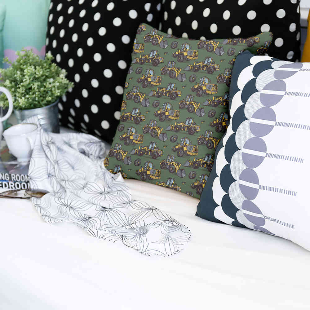 Health Pillow Green Tractor