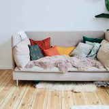 Health pillow green with golden leaf