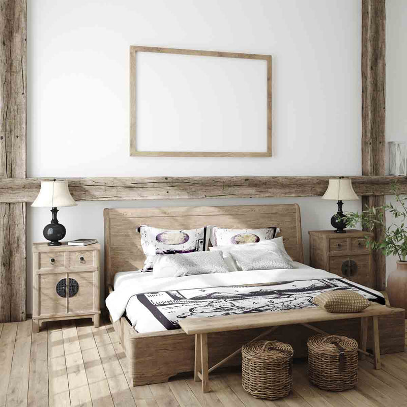 Therapy blanket bedding set wolf and moon