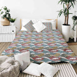 Therapy blankets and bedding set, colorful wave breakers.