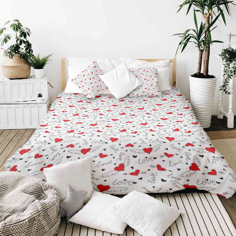 Therapy blankets bedding set Love gives wings