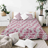Therapiedekens Beddengoed Set Wit L.O.V.E