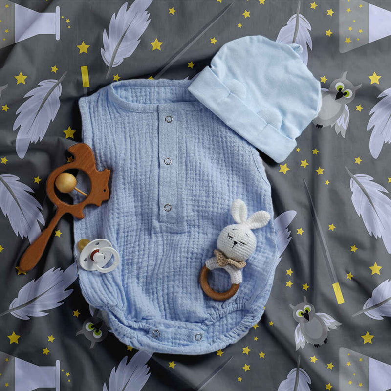Set de ropa de cama con manta terapéutica negro varita mágica