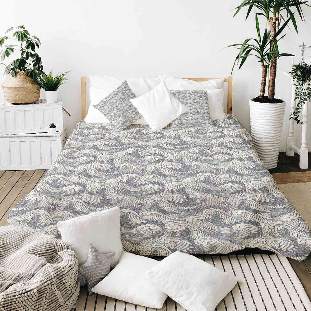Therapy blankets bedding set stormy sea