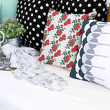 Health pillow white with rose bush