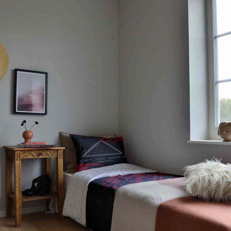 Set di biancheria da letto con coperta terapeutica nero Games
