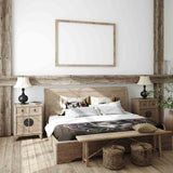 Therapy blanket bedding set brown with wolf