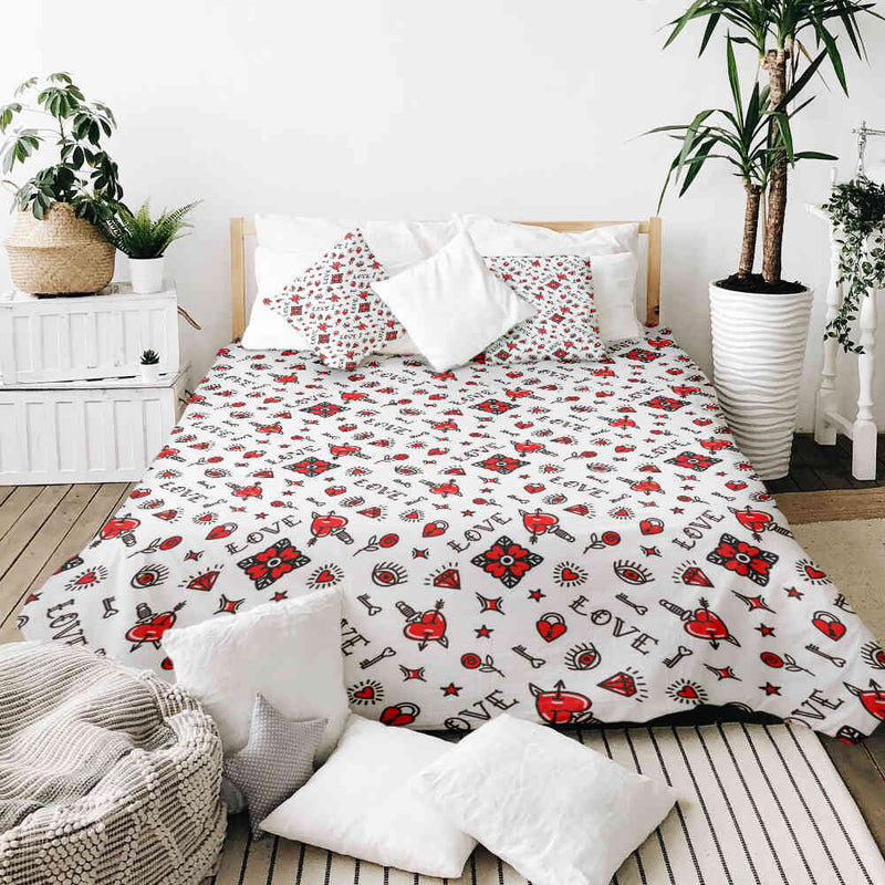 Therapy blanket bedding set mixed love