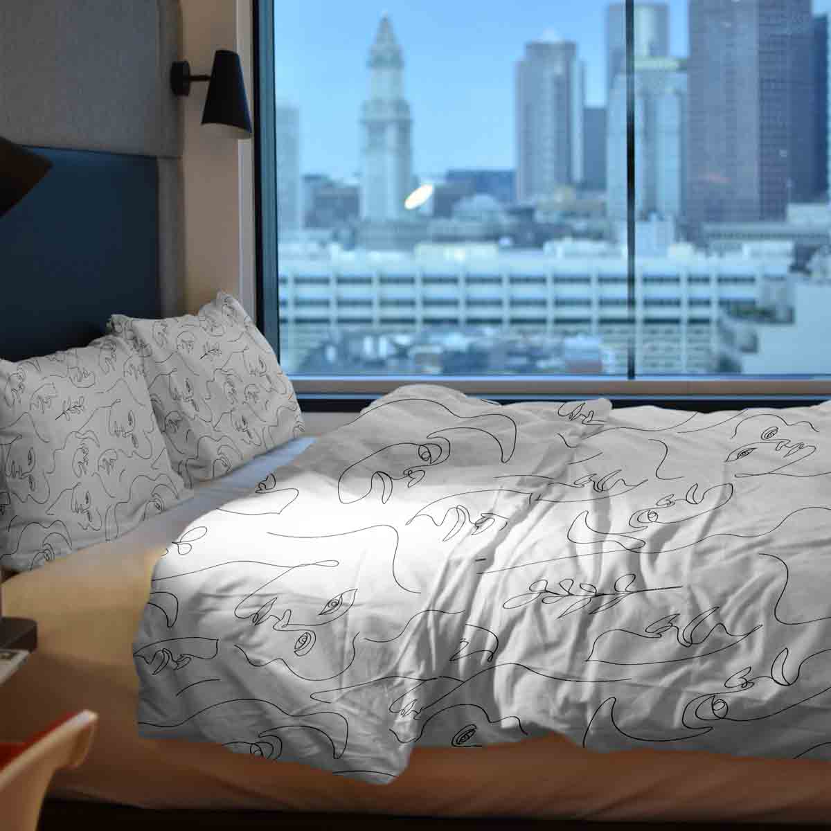 Theapiedecken Bedding Set Woman's Face Boho