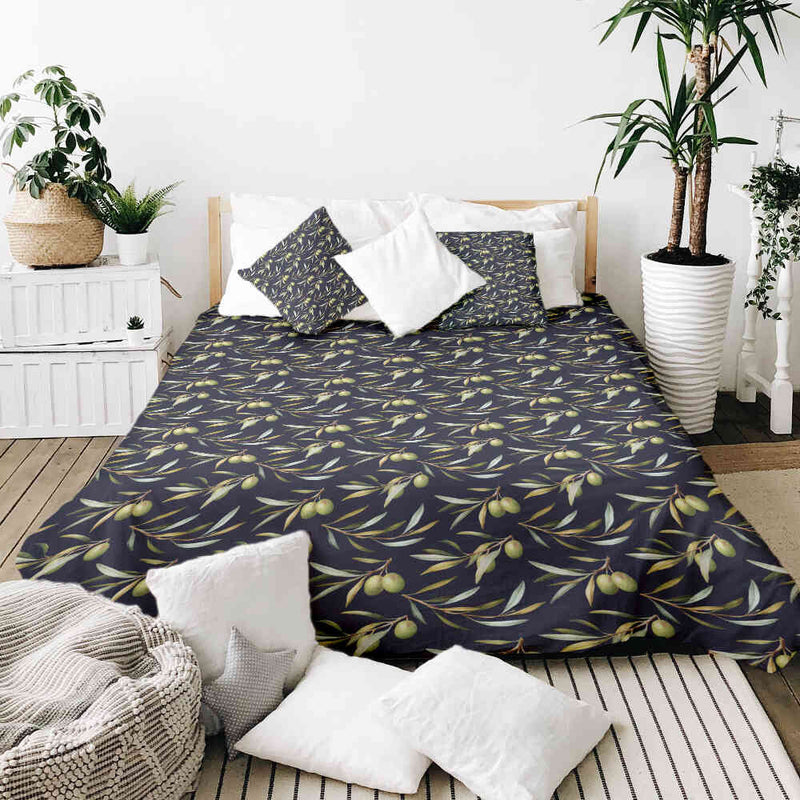 Set di biancheria da letto con coperte terapeutiche e olive