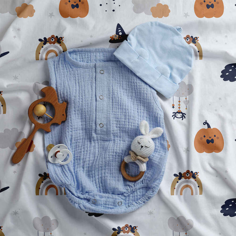 Set de ropa de cama y mantas terapéuticas blanco otoño