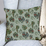 Health Pillow Dark Monstera