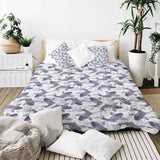 Therapy blankets bedding set blue koi