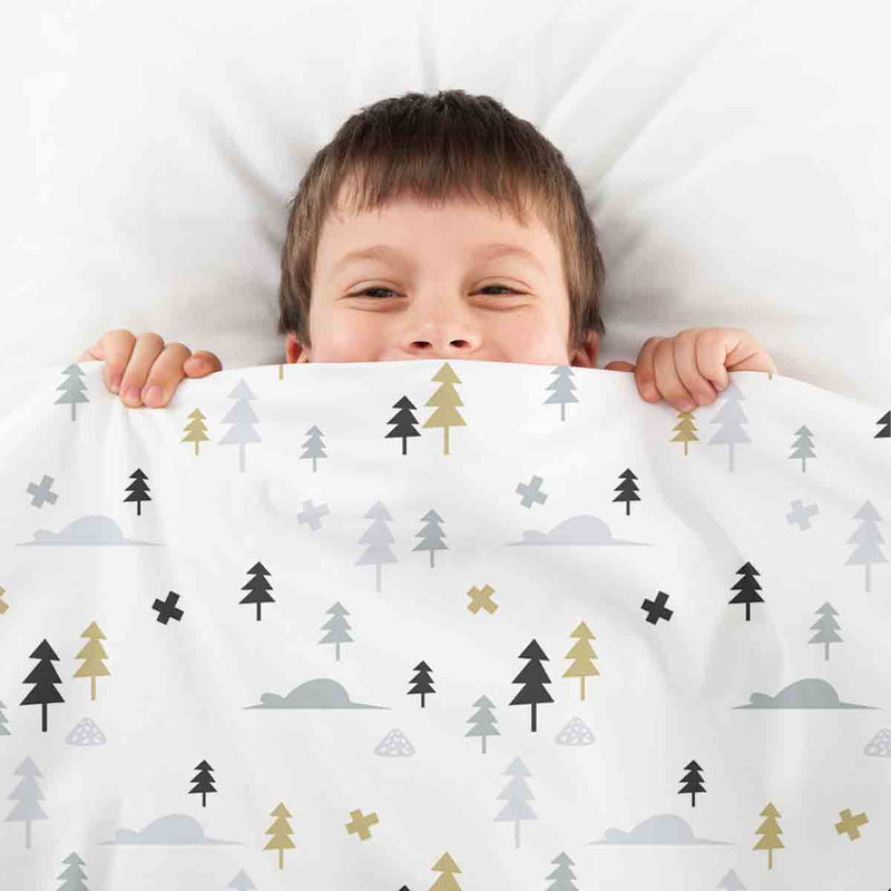 Coperte terapeutiche con rivestimento in cotone foresta grigia