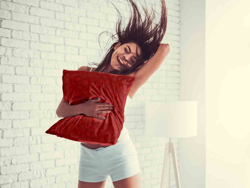 Health pillows, red, gifts.