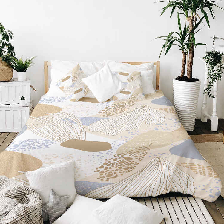 Coperte terapeutiche con rivestimento in cotone anemone di mare oro
