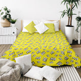 Therapy blankets bedding set yellow Ha Ha