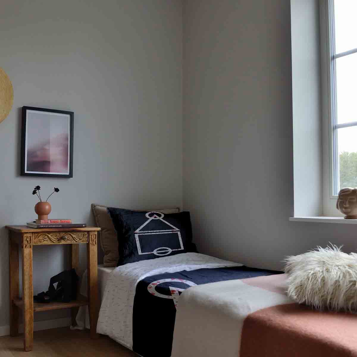 Set de ropa de cama con mantas terapéuticas formas sangrientas