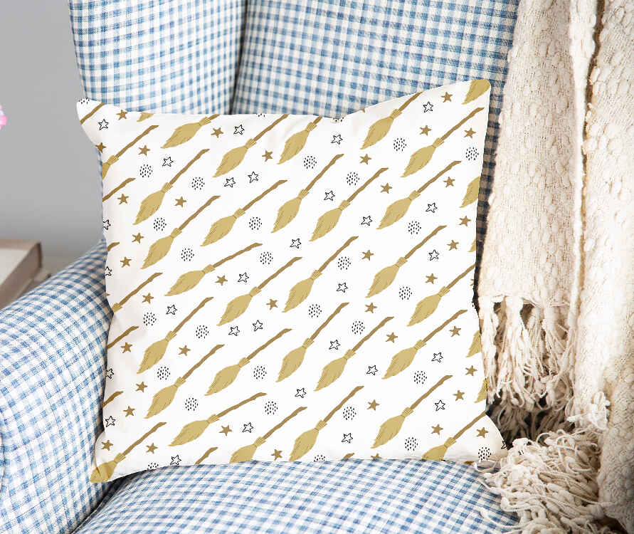 Health Pillow White with Harry's Broom