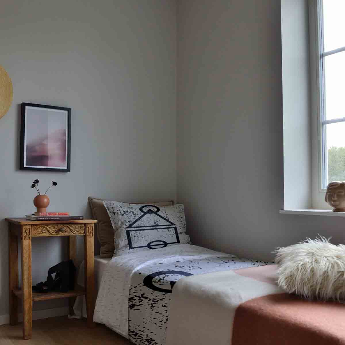 Originele therapiedeken - katoenen hoes wit Dalgona vormen