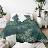 Therapy blanket bedding set with green pine branches