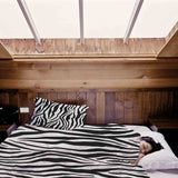 Therapy blankets bedding set zebra print