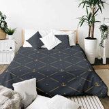 Therapy blanket and bedding set, blue with anchor.
