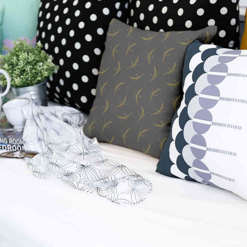 Health pillow grey with wheat