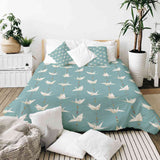Coperte terapeutiche biancheria da letto copertura origami cigno