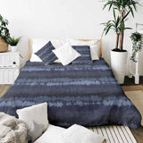 Therapy blankets bedding set blue sound waves