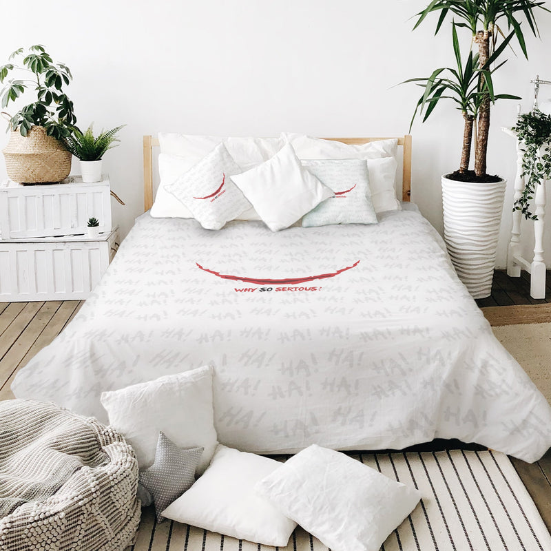 Therapy blankets bedding set white Why so serious?