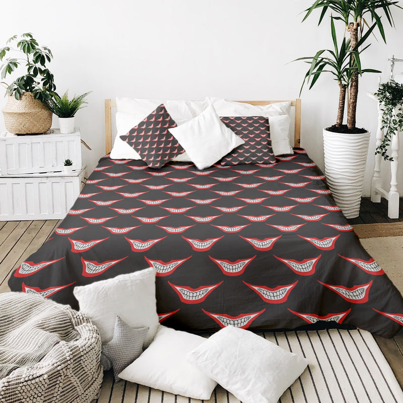 Therapy blankets bedding set smiling mouth