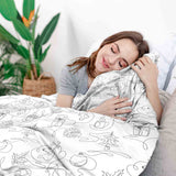 Therapy blanket bedding set, abstract Christmas.