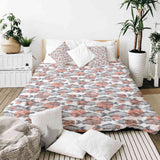 Therapy blanket and bedding set, grey fish.