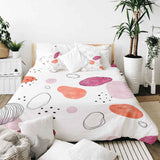 Therapy blankets bedding set abstract circles