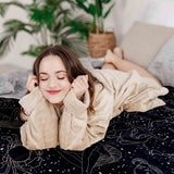 Coperta terapeutica Set biancheria da letto Nero Oroscopo